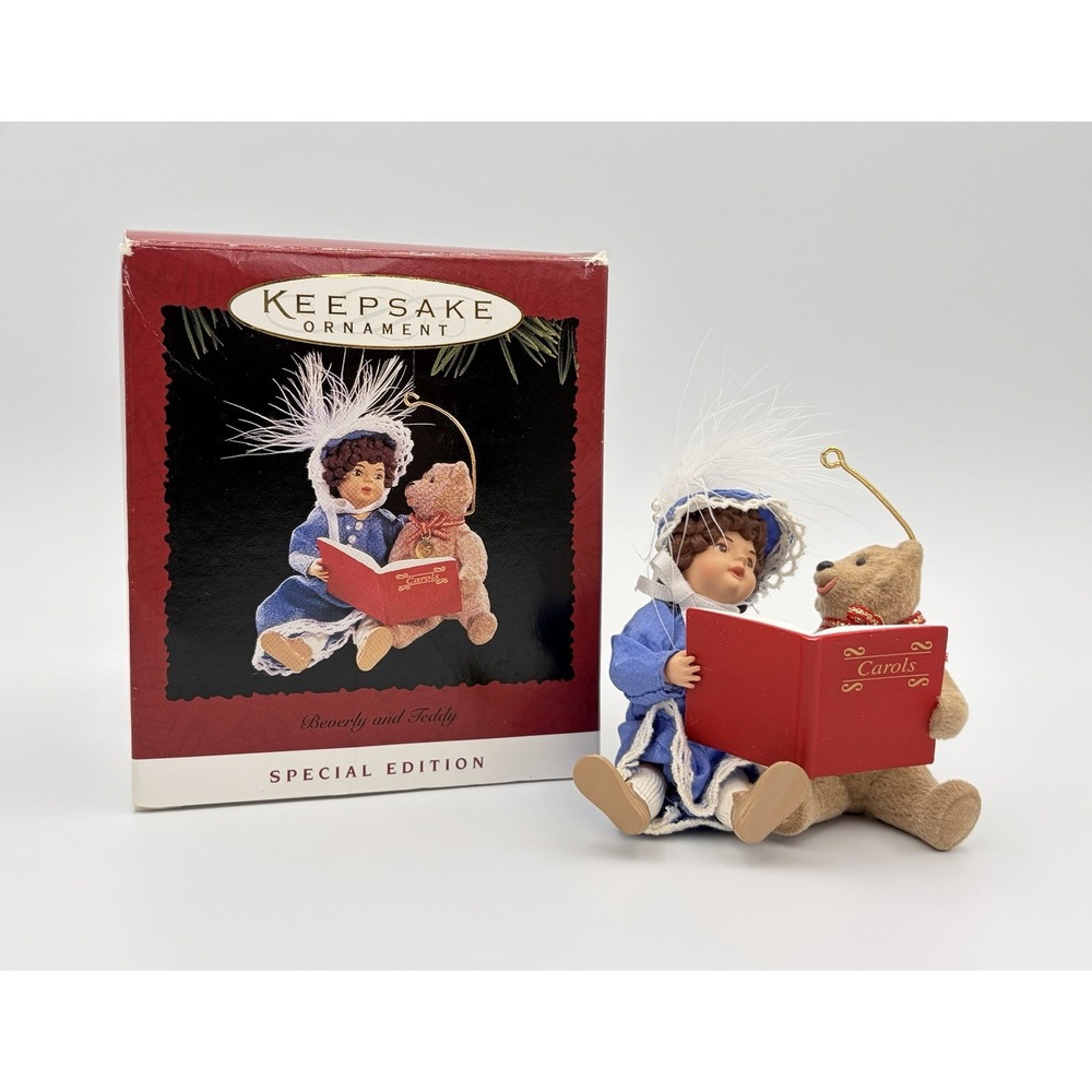 1995 Hallmark Keepsake Ornament Beverly and Teddy Special Edition QX5259 Vintage